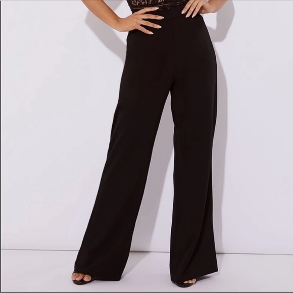 INC International concepts High waist flare wide Waist Band leg Bell Bottoms - Picture 1 of 10